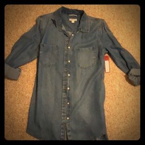 NEVER BEEN WORN blue jean tunic